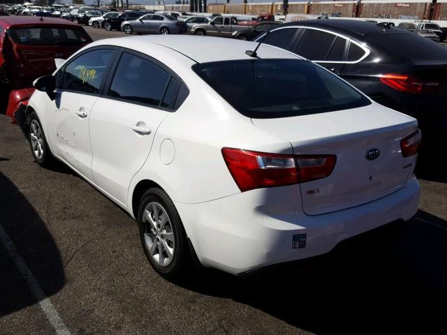 KNADN4A38D6164468 - 2013 KIA RIO EX WHITE photo 3