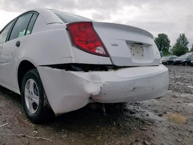 1G8AG52F95Z139734 - 2005 SATURN ION LEVEL WHITE photo 9