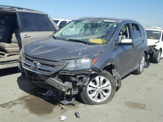 2HKRM4H76DH680399 - 2013 HONDA CR-V EXL CHARCOAL photo 2