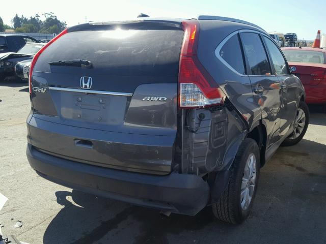 2HKRM4H76DH680399 - 2013 HONDA CR-V EXL CHARCOAL photo 4