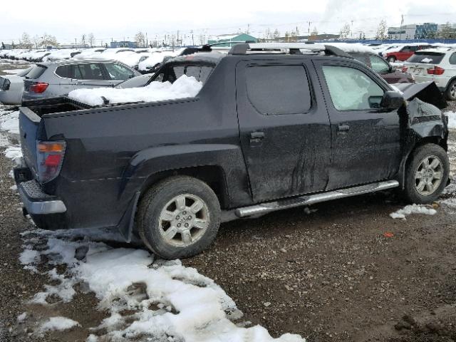 2HJYK16507H002662 - 2007 HONDA RIDGELINE BLACK photo 4