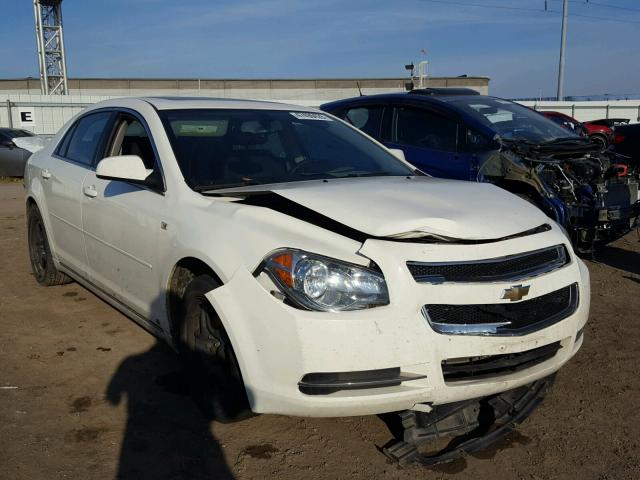 1G1ZH57B184272008 - 2008 CHEVROLET MALIBU 1LT WHITE photo 1