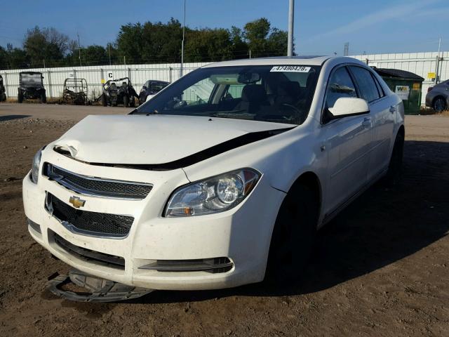 1G1ZH57B184272008 - 2008 CHEVROLET MALIBU 1LT WHITE photo 2