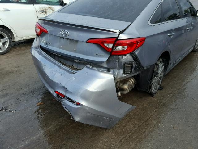 5NPE34AF7GH292976 - 2016 HYUNDAI SONATA SPO SILVER photo 9