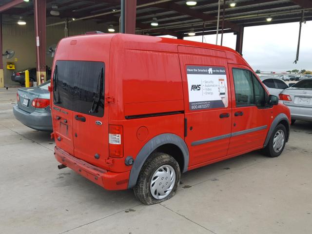NM0LS7DN2AT013268 - 2010 FORD TRANSIT CO RED photo 4