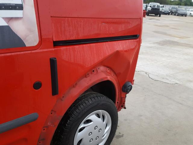 NM0LS7DN2AT013268 - 2010 FORD TRANSIT CO RED photo 9