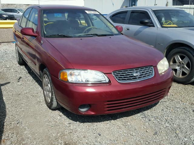 3N1CB51A12L551588 - 2002 NISSAN SENTRA GXE RED photo 1