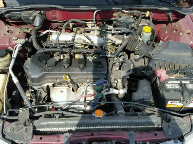 3N1CB51A12L551588 - 2002 NISSAN SENTRA GXE RED photo 7