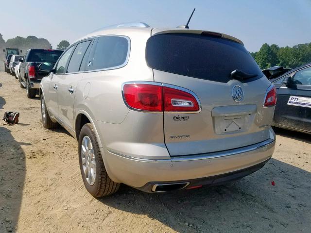 5GAKRBKD2GJ224483 - 2016 BUICK ENCLAVE GOLD photo 3