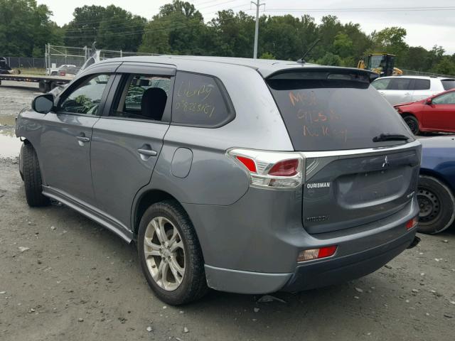 JA4AD3A35EZ000821 - 2014 MITSUBISHI OUTLANDER GRAY photo 3