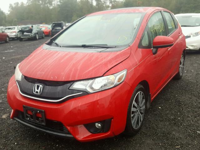 3HGGK5H8XFM778118 - 2015 HONDA FIT EX RED photo 2