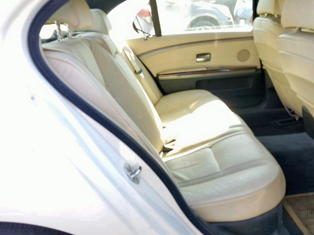 WBAHN83587DT73118 - 2007 BMW 750 WHITE photo 6