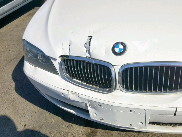 WBAHN83587DT73118 - 2007 BMW 750 WHITE photo 9