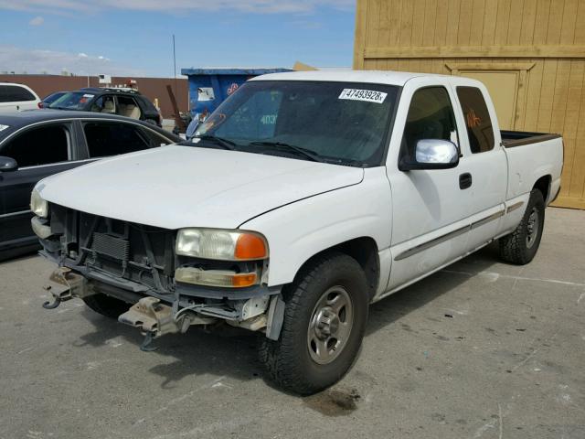 2GTEC19T221105338 - 2002 GMC NEW SIERRA WHITE photo 2