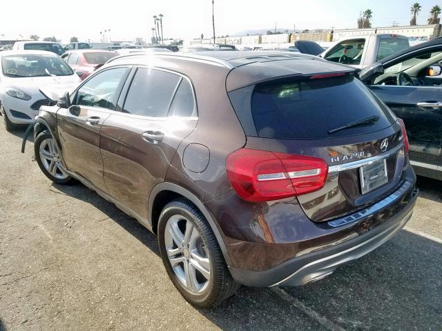 WDCTG4GB0FJ105657 - 2015 MERCEDES-BENZ GLA 250 4M BROWN photo 3