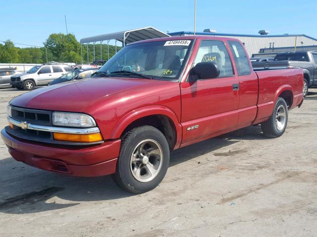 1GCCS1957Y8260503 - 2000 CHEVROLET S TRUCK S1 RED photo 2