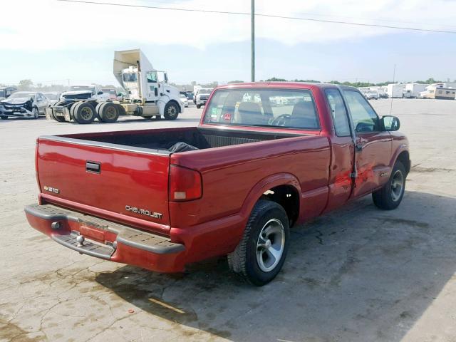 1GCCS1957Y8260503 - 2000 CHEVROLET S TRUCK S1 RED photo 4