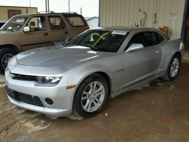 2G1FA1E38E9126001 - 2014 CHEVROLET CAMARO LS SILVER photo 2