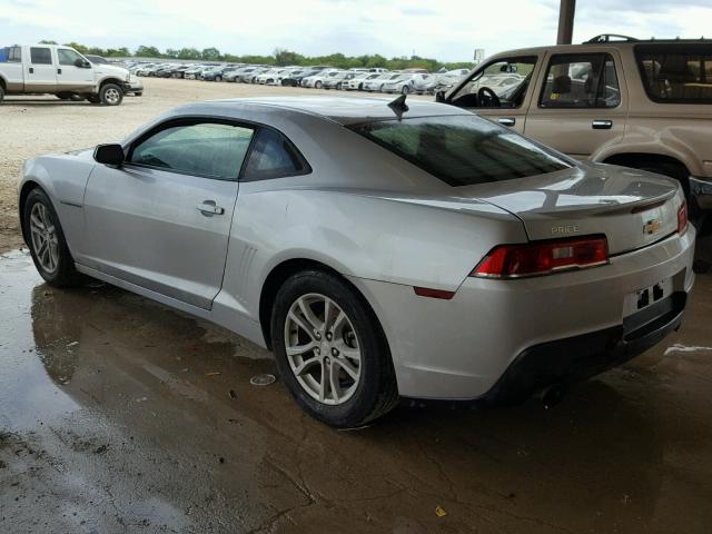 2G1FA1E38E9126001 - 2014 CHEVROLET CAMARO LS SILVER photo 3