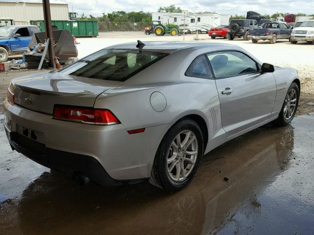 2G1FA1E38E9126001 - 2014 CHEVROLET CAMARO LS SILVER photo 4