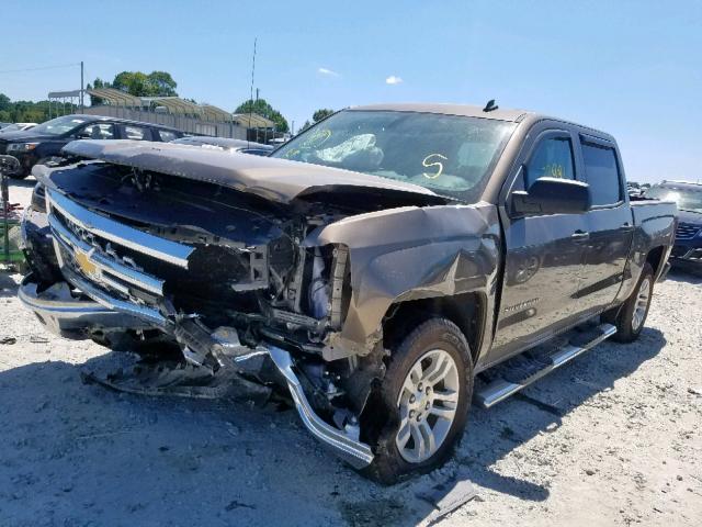 3GCPCREHXEG187257 - 2014 CHEVROLET SILVERADO BROWN photo 2