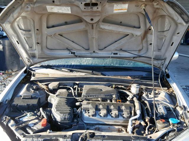 2HGES26785H613052 - 2005 HONDA CIVIC EX SILVER photo 7