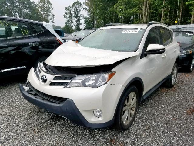 2T3YFREV8DW048728 - 2013 TOYOTA RAV4 LIMIT WHITE photo 2