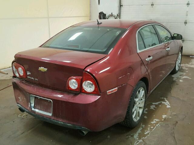 1G1ZE5E79AF263638 - 2010 CHEVROLET MALIBU LTZ ბურგუნდია ფოტო 4