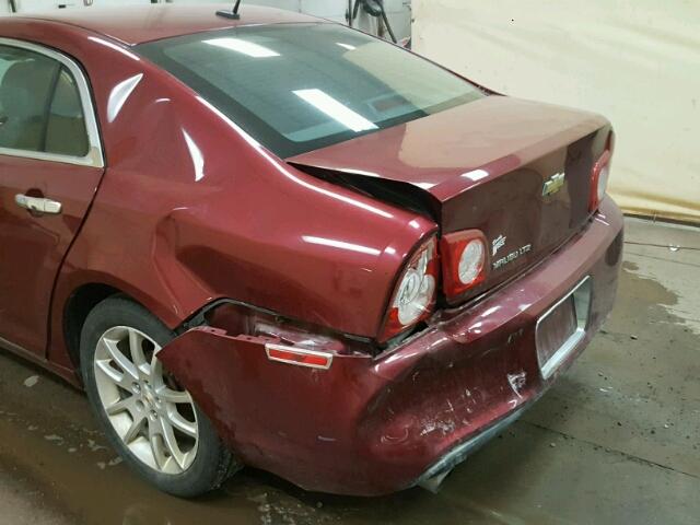 1G1ZE5E79AF263638 - 2010 CHEVROLET MALIBU LTZ ბურგუნდია ფოტო 9