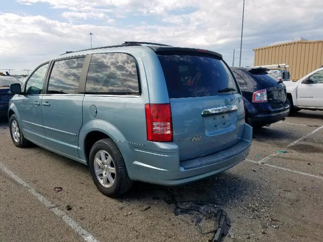 2A8HR54P28R648088 - 2008 CHRYSLER TOWN & COU BLUE photo 3