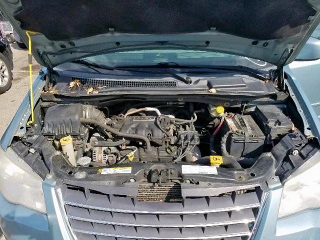 2A8HR54P28R648088 - 2008 CHRYSLER TOWN & COU BLUE photo 7