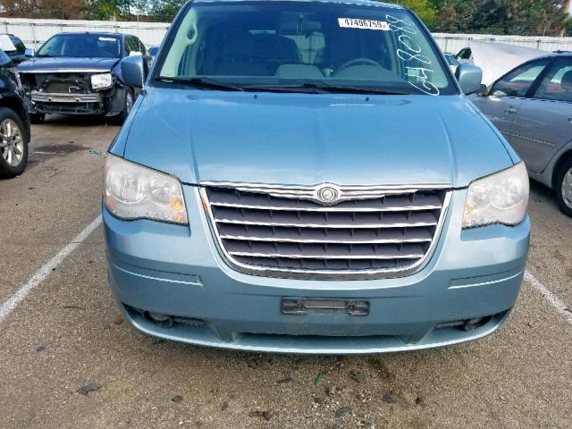 2A8HR54P28R648088 - 2008 CHRYSLER TOWN & COU BLUE photo 9