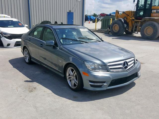 WDDGF4HBXCR209598 - 2012 MERCEDES-BENZ C 250 GRAY photo 1