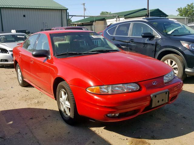 1G3NL52F73C100644 - 2003 OLDSMOBILE ALERO GL RED photo 1