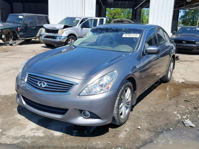 JN1CV6AR9BM407814 - 2011 INFINITI G37 GRAY photo 2