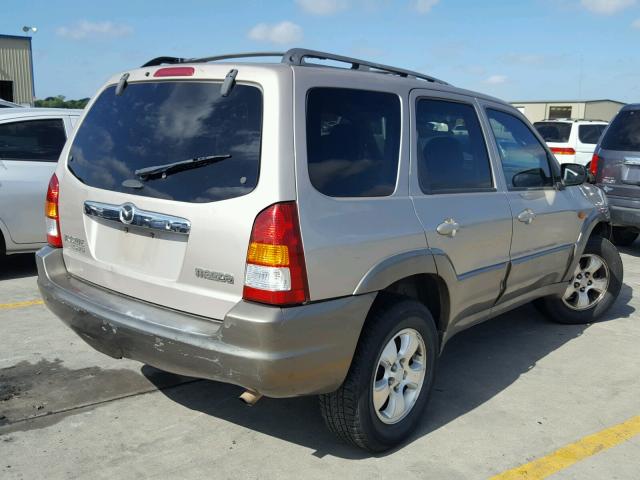 4F2YU09102KM40715 - 2002 MAZDA TRIBUTE LX TAN photo 4