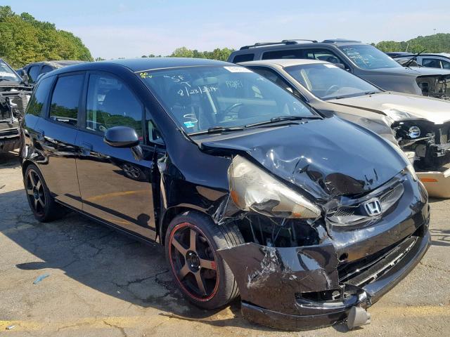 JHMGD38618S052359 - 2008 HONDA FIT SPORT BLACK photo 1