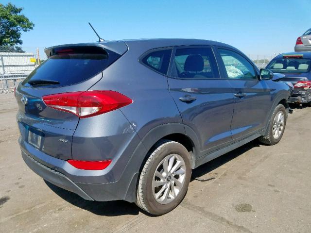 KM8J2CA43JU660623 - 2018 HYUNDAI TUCSON SE GRAY photo 4