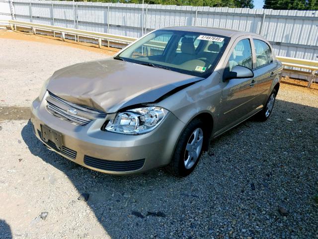 1G1AL55F777315135 - 2007 CHEVROLET COBALT LT TAN photo 2