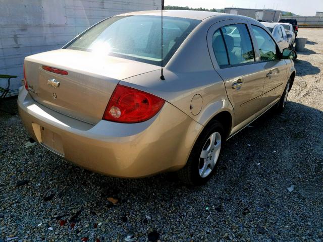 1G1AL55F777315135 - 2007 CHEVROLET COBALT LT TAN photo 4