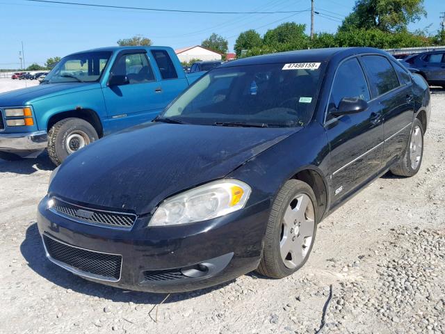 2G1WD58C279400256 - 2007 CHEVROLET IMPALA SUP BLACK photo 2