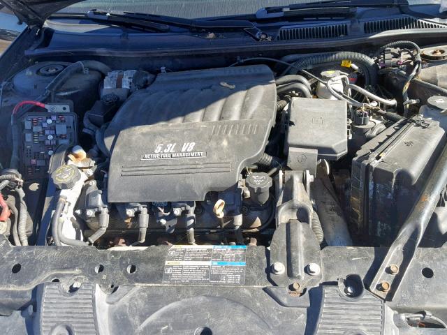2G1WD58C279400256 - 2007 CHEVROLET IMPALA SUP შავი ფოტო 7