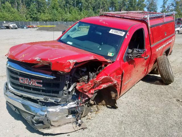 1GTN1TEH2FZ254655 - 2015 GMC SIERRA C15 RED photo 2