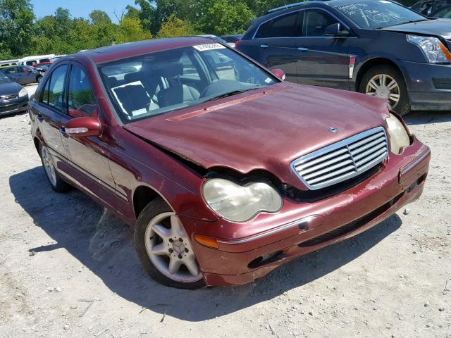 WDBRF61J91F017070 - 2001 MERCEDES-BENZ C 240 MAROON photo 1