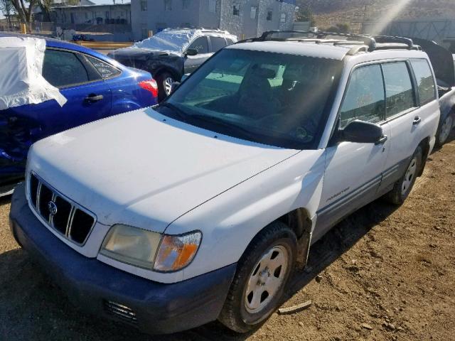 JF1SF63521H705375 - 2001 SUBARU FORESTER L WHITE photo 2