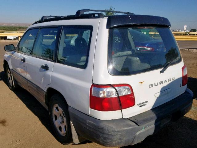 JF1SF63521H705375 - 2001 SUBARU FORESTER L WHITE photo 3