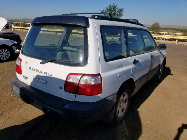 JF1SF63521H705375 - 2001 SUBARU FORESTER L WHITE photo 4