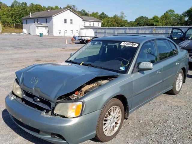 4S3BE625147211873 - 2004 SUBARU LEGACY L S GREEN photo 2