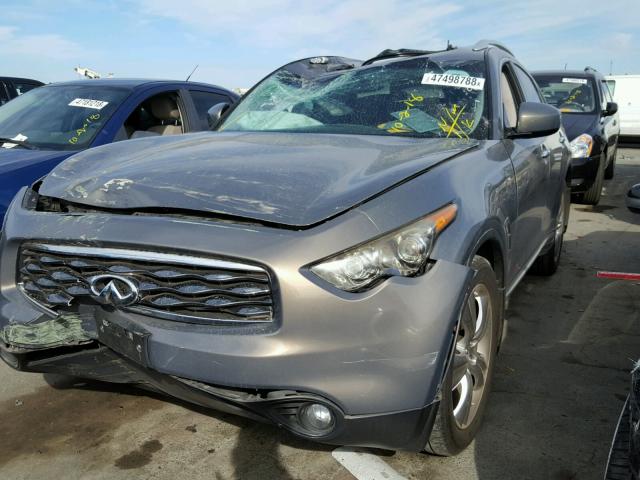 JNRAS18U49M101088 - 2009 INFINITI FX35 GRAY photo 2