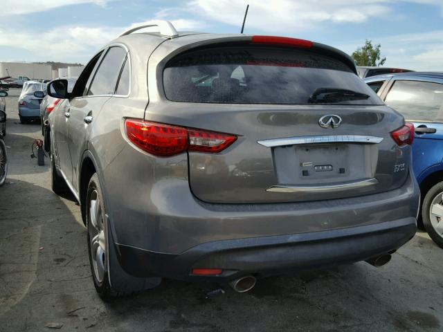 JNRAS18U49M101088 - 2009 INFINITI FX35 GRAY photo 3